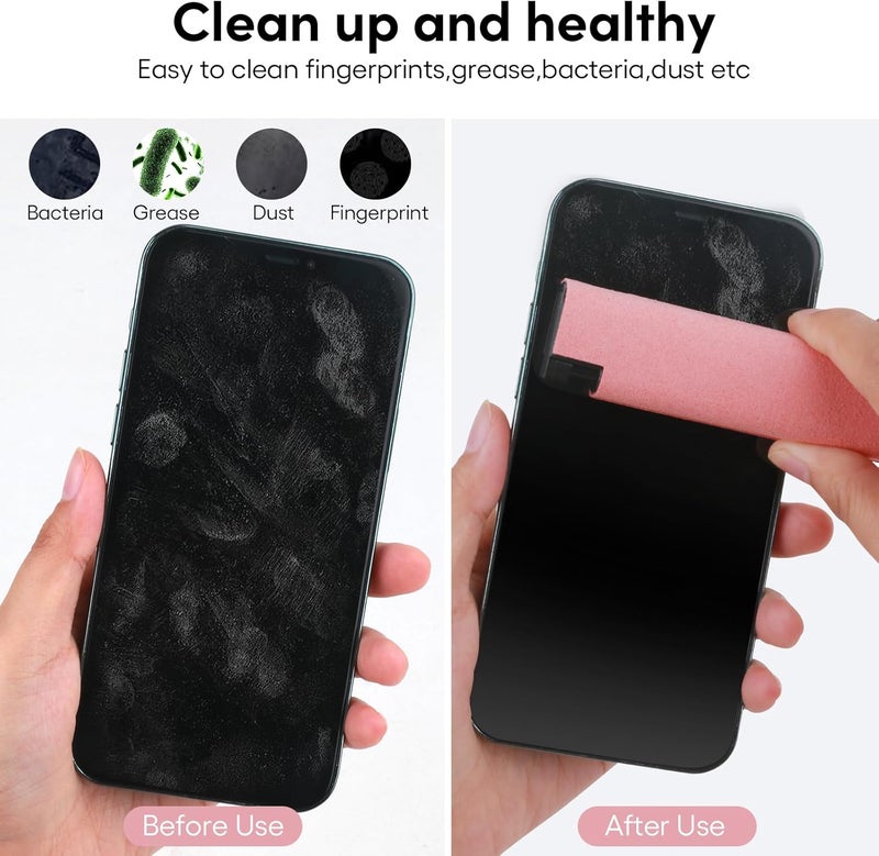 usefulpro Fingerprint Proof Screen Cleaner,3 in 1Touchscreen Mist Cleaner Spray Wipe Cleaner,Safe for All Phones, Computer, Laptop, Tablet and Car Screen(Grey Pink) - Image 4
